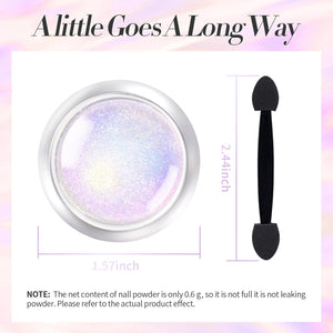 Multiple Styles Auroras Powder Chrome Nail Glitter Powder Nail Powder BORN PRETTY