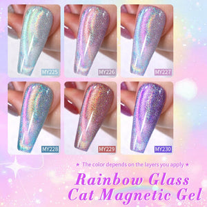 Rainbow Glass Cat Magnetic Gel Polish 10ml Gel Nail Polish BORN PRETTY
