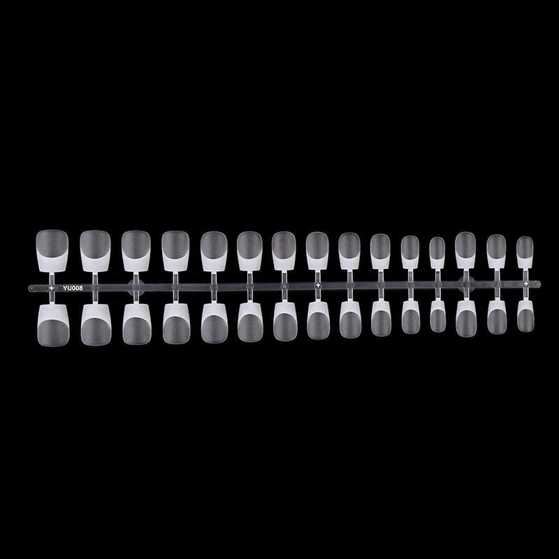 30pcs White French Short Coffin Press on Nails Nail Tips No Brand