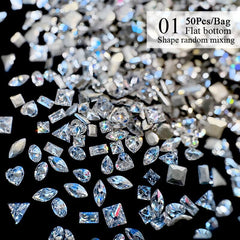 50pcs Zircon Nail Decoration Nail Decoration No Brand 01