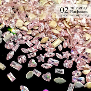 50pcs Zircon Nail Decoration #03 Clearance No Brand