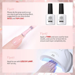 Hema-Free Milky Jelly Gel #03 15ml Gel Nail Polish BORN PRETTY