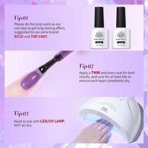 Hema-Free Ice Jelly Gel #10 15ml Gel Nail Polish BORN PRETTY