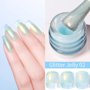 Hema-Free Gel Polish 15ml Gel Nail Polish BORN PRETTY Glitter Jelly 02