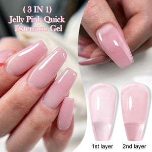 Jelly Pink Quick Extension Nail Gel 7ml Extension Nail Gel LILYCUTE