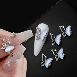 5pcs Rhinestones Metal Nail Decorations Nail Art No Brand