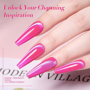 Rose Red Cat Magnetic Gel Polish 15ml Gel Nail Polish BORN PRETTY