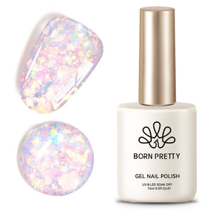 AB Color Glitter Sequins Gel Polish 15ml Gel Nail Polish BORN PRETTY