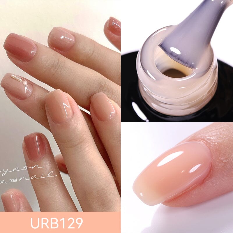 Jelly Rubber Base Gel URB129 7ml Base & Top Coat UR SUGAR