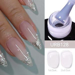 Jelly Rubber Base Gel URB128 7ml Base & Top Coat UR SUGAR