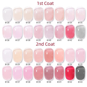 Jelly Rubber Base Gel URB128 7ml Base & Top Coat UR SUGAR