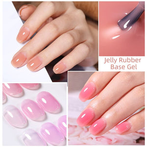 Jelly Rubber Base Gel URB128 7ml Base & Top Coat UR SUGAR