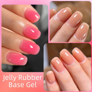Jelly Rubber Base Gel URB128 7ml Base & Top Coat UR SUGAR