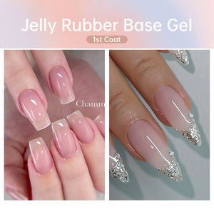 Jelly Rubber Base Gel URB129 7ml Base & Top Coat UR SUGAR