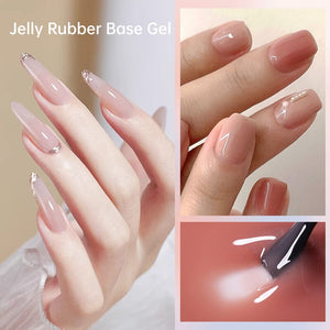 Jelly Rubber Base Gel URB129 7ml Base & Top Coat UR SUGAR