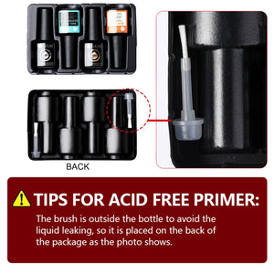 4pcs Gel Set Base Top Primer Dehydrator 7ml Base & Top Coat UR SUGAR