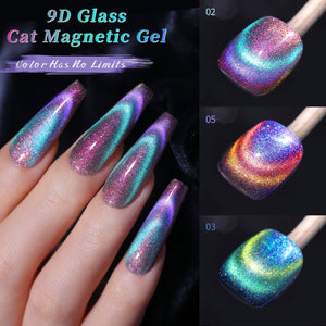 6 Colors 9D Glass Cat Megnetic Gel 7ml Gel Nail Polish BORN PRETTY