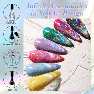 Rainbow Cat Magnetic Gel MY110 Omnipotent 15ml HEMA/TPO FREE Gel Nail Polish BORN PRETTY