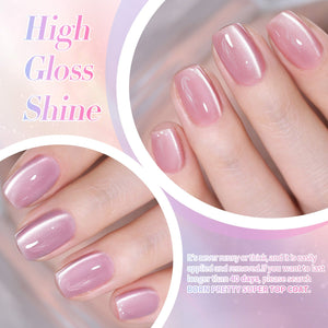 6 Colors Glass Cat Magnetic Gel M16 Honey Peach 7ml Gel Nail Polish BORN PRETTY