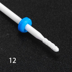 Nail Drill Bits Ceramic Grinding Head Tools & Accessories No Brand 12