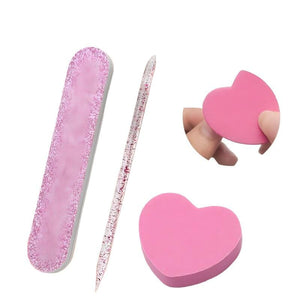3pcs Pink Nail Cleaning Care Set Tools & Accessories No Brand