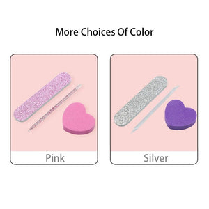 3pcs Pink Nail Cleaning Care Set Tools & Accessories No Brand