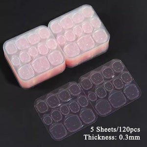 120pcs 5 Sheets Ultra-thin Jelly Glue Tools & Accessories No Brand