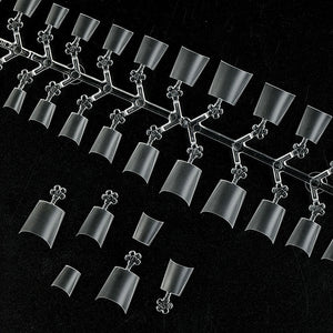 120pcs Oval Half Cover Matte False Nail Tips Nail Tips No Brand