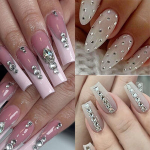 1440pcs Transparent Flatback Rhinestones SS4# 1.6mm Nail Art No Brand