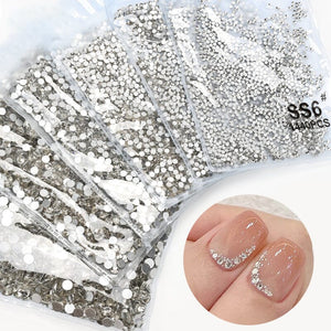 1440pcs Transparent Flatback Rhinestones SS4# 1.6mm Nail Art No Brand
