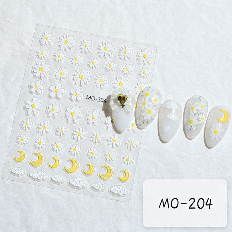 Flowers 3D Nail Sticker MO-204