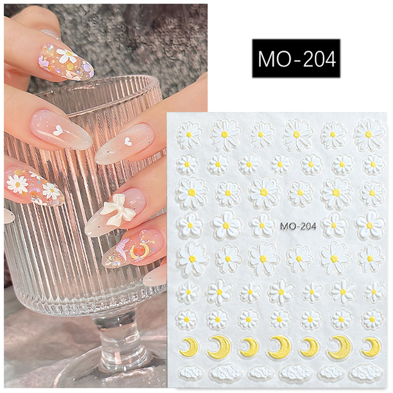 Flowers 3D Nail Sticker MO-204