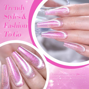 4 Colors Cat Magnetic Gel Polish Set Jelly Pink Auroras 5ml Gel Nail Polish BORN PRETTY