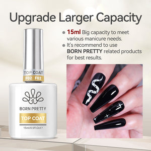 Super Top Coat 15ml Gel Nail Polish BORN PRETTY