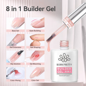 Nude 8 in 1 Builder Gel BG03 15ml Gel Nail Polish BORN PRETTY