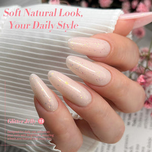 Hema-Free Glitter Jelly Gel #15 15ml Gel Nail Polish BORN PRETTY