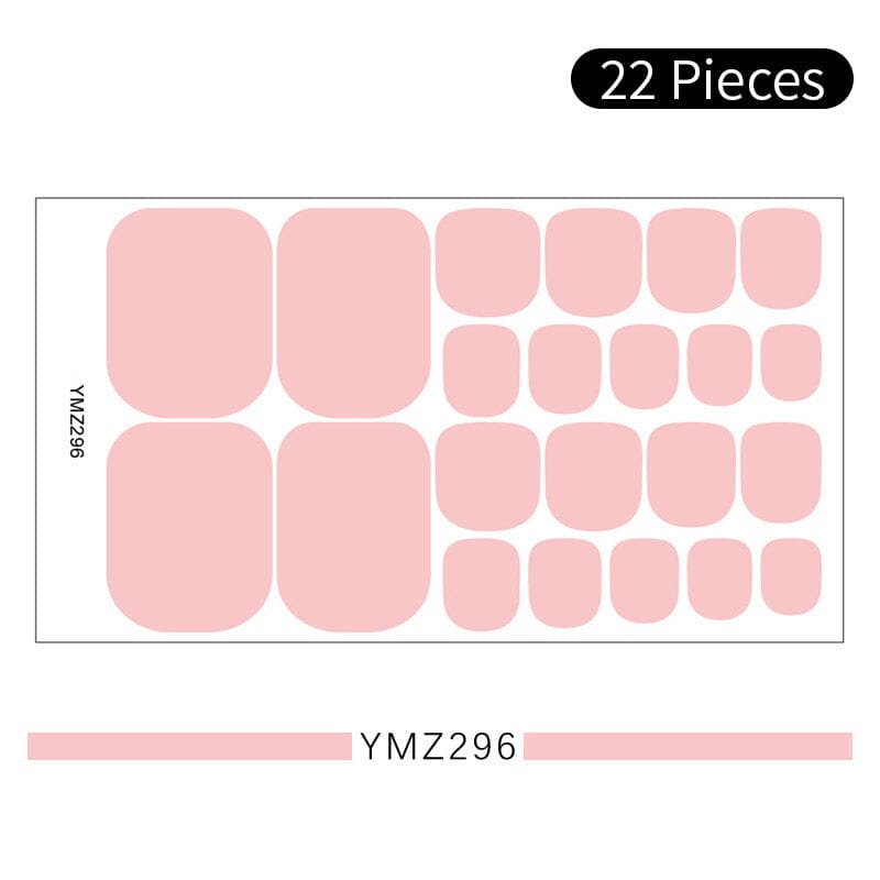 20 Tips Toenail Full Cover Nail Stickers YMZ296 Clearance No Brand