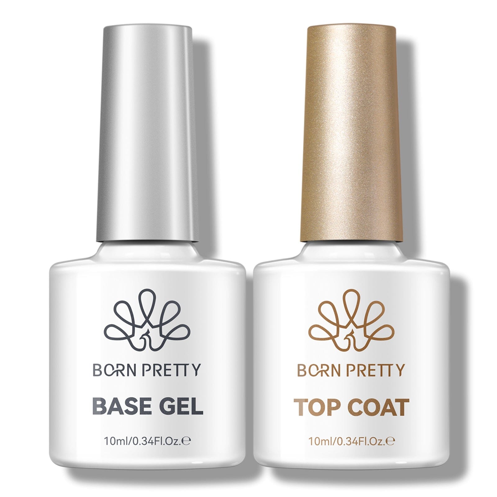 2pcs Set Base Top Coat 10ml Gel Nail Polish BORN PRETTY