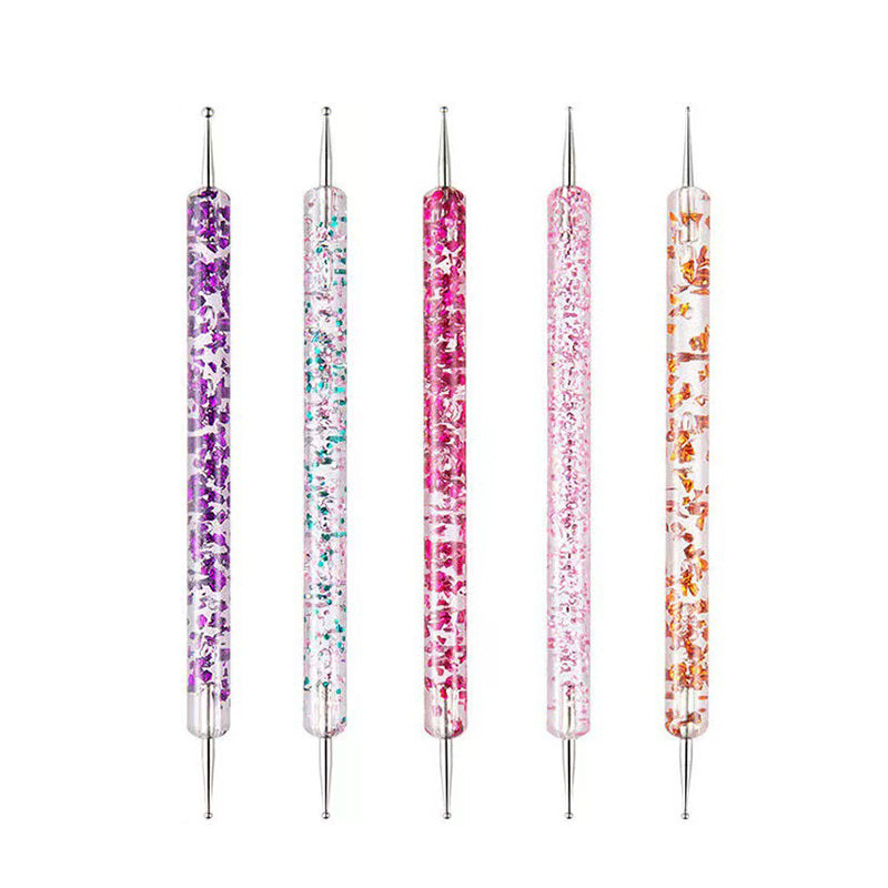 5pcs Dual-ended Nail Dotting Pen Set