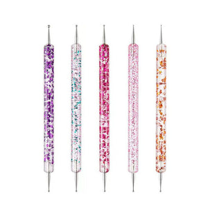5pcs Dual-ended Nail Dotting Pen Set Tools & Accessories No Brand