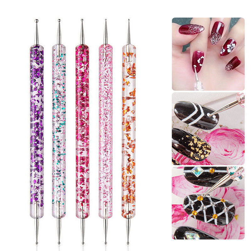 5pcs Dual-ended Nail Dotting Pen Set