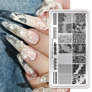 Nail Stamping Plate BRIDAL-N05 Stamping Nail BORN PRETTY