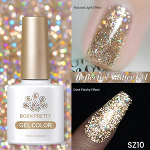 Glitter Reflective Gel Polish SZ10 Dream Star 10ml Gel Nail Polish BORN PRETTY