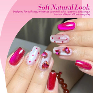 6 Colors Jelly Magnetic Gel Polish Set Peach Bloom 7ml Gel Nail Polish BORN PRETTY