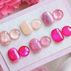 6 Colors Jelly Magnetic Gel Polish Set Peach Bloom 7ml Gel Nail Polish BORN PRETTY