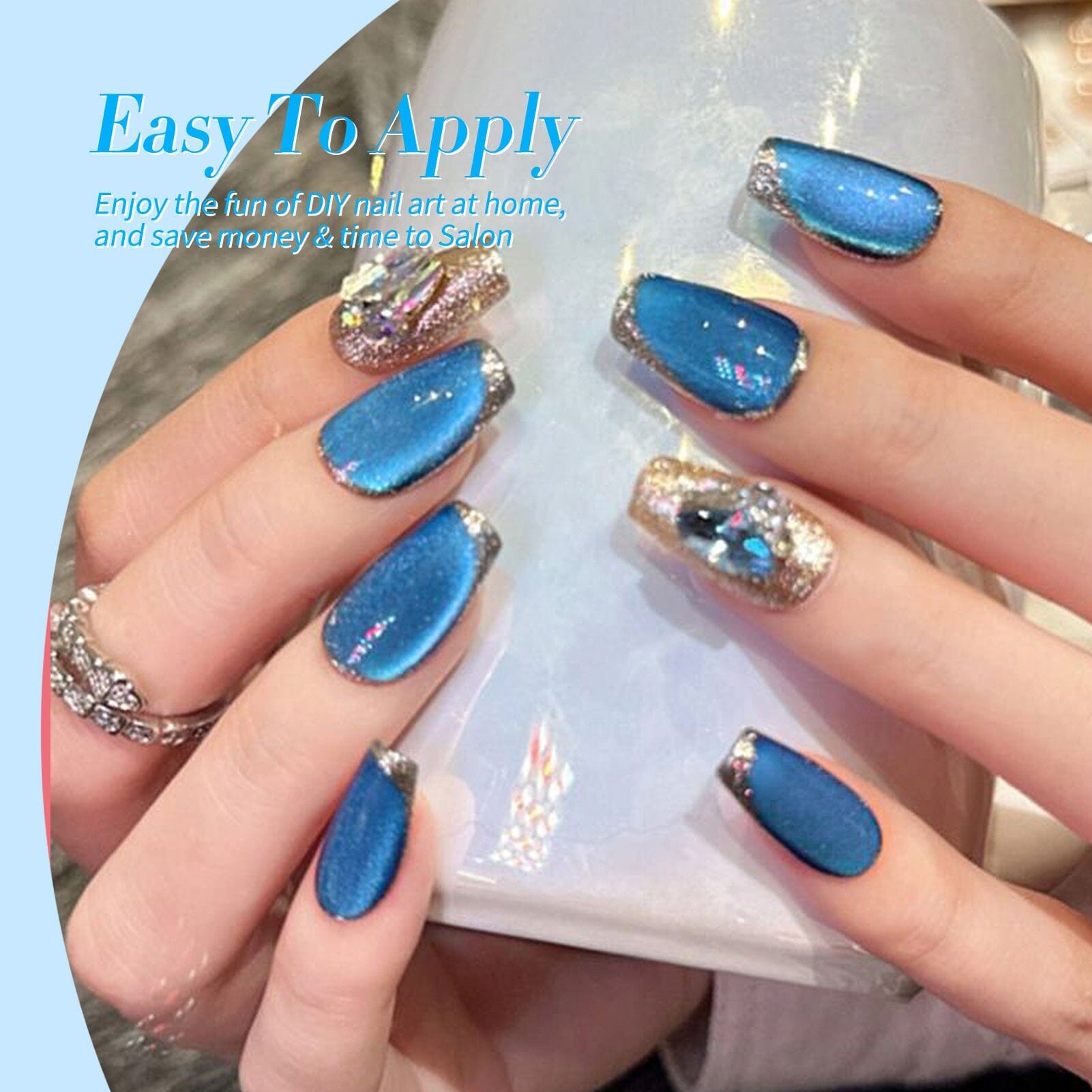 6 Colors Gel Polish Blue Stars Mixed Set 7ml Gel Nail Polish BORN PRETTY