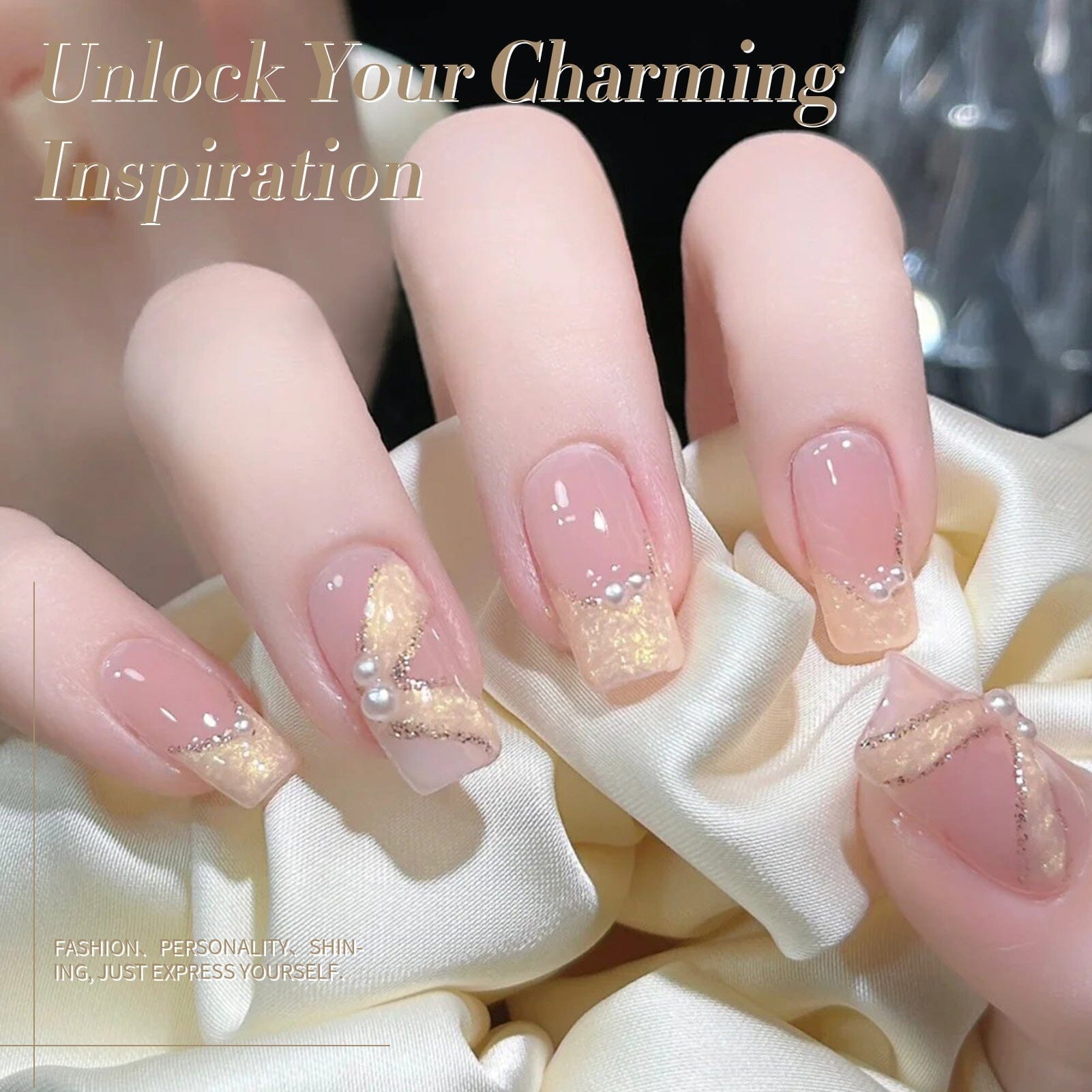 6 Colors Pearl Thread Swirl Gel Polish Set 7ml Gel Nail Polish BORN PRETTY