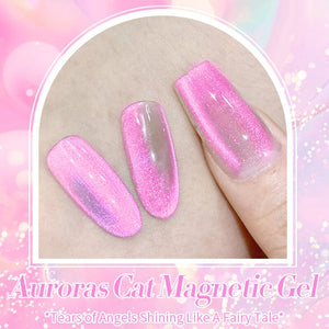 Auroras Cat Magnetic Gel Polish MY91 Angel Tears 10ml Gel Nail Polish BORN PRETTY