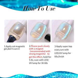 Auroras Cat Magnetic Gel Polish MY93 Angel Tears 10ml Gel Nail Polish BORN PRETTY