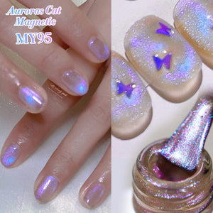 Auroras Cat Magnetic Gel Polish MY95 Angel Tears 10ml Gel Nail Polish BORN PRETTY